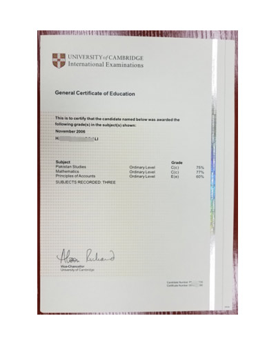 Fake GCE A level Certificate-buy General Certificate of Education fake certificate