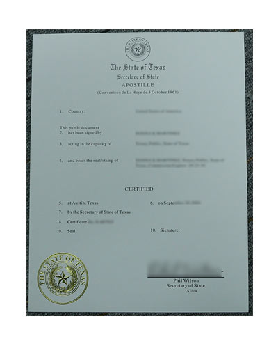 How to buy The State of Texas Apostille certificate-Hague Convention Certification