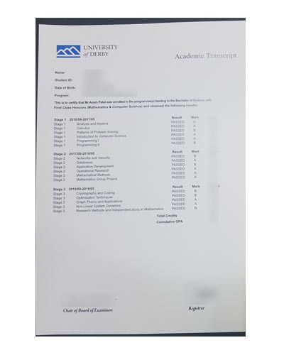 how to get a fake Transcript from University of Derby