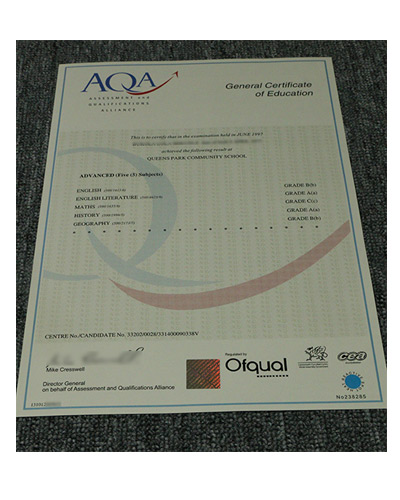 AQA Fake Certificate-Where Can I Buy AQA GCSE Certificate?