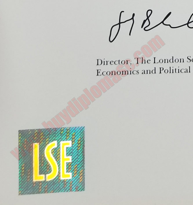 LSE Diploma Degree Certificate