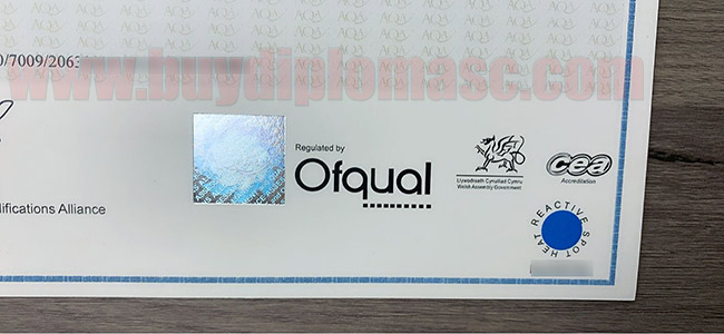 AQA Fake certificate