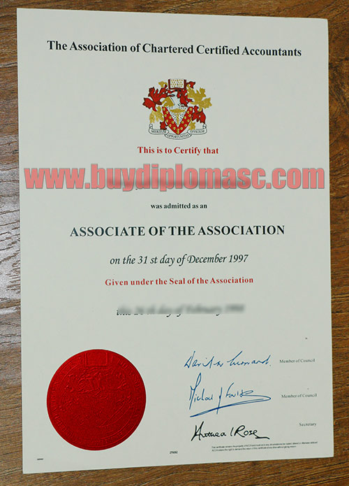 ACCA fake certificate