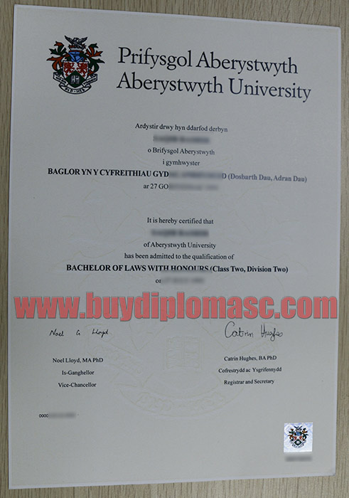 Aberystwyth University fake degree