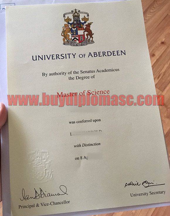 University of Aberdeen fake degree