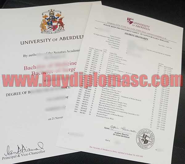 University of Aberdeen fake degree