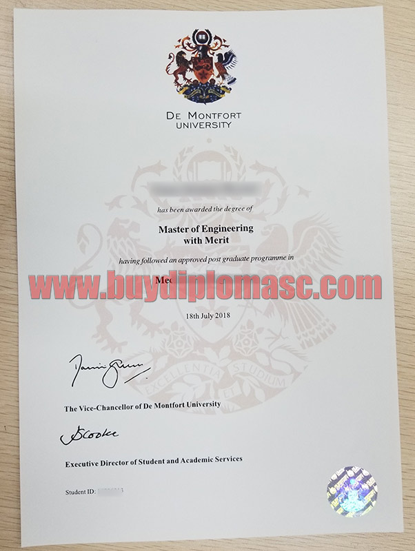 Fake DMU Degree certificates