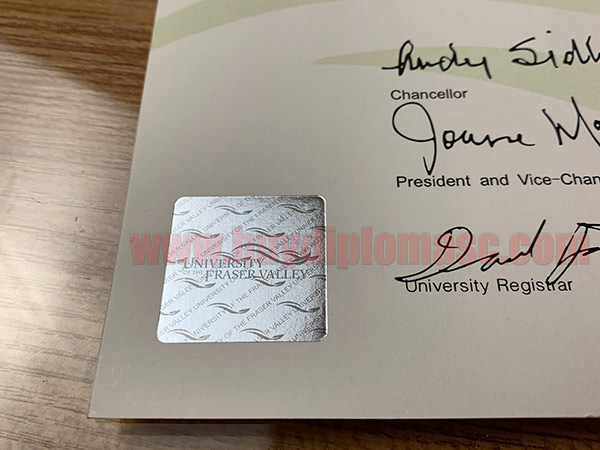 UFV Fake degree Certificate