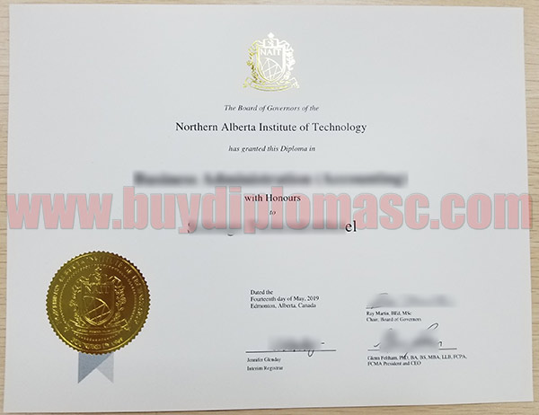 Fake NAIT degree certificate