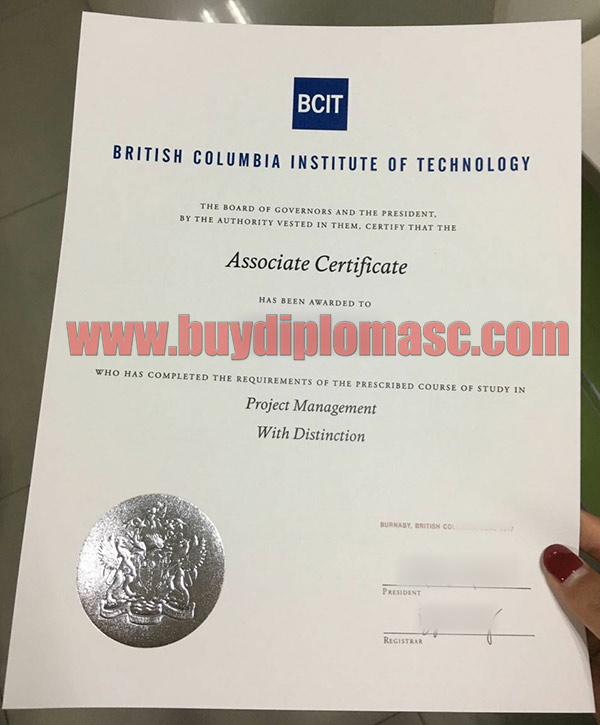 BCIT fake degree certificate