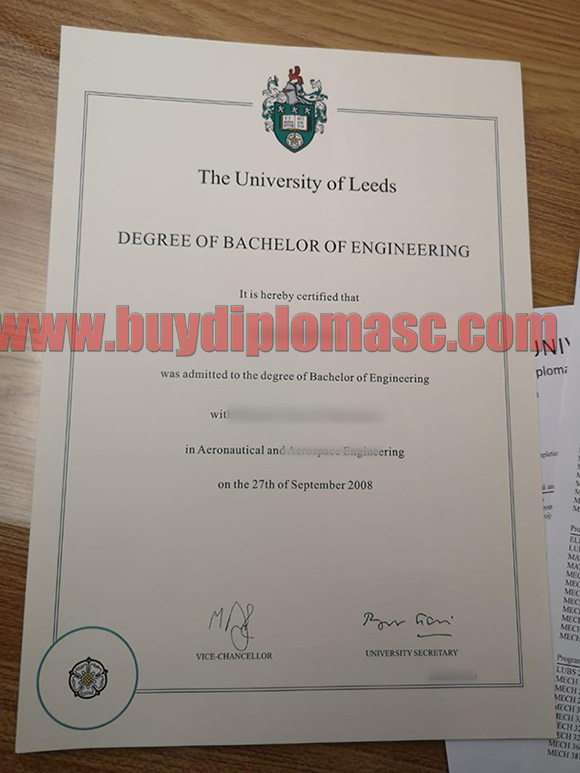 University of Leeds Degree 2008 samples