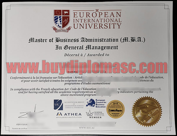 EIU Fake Degree certificate