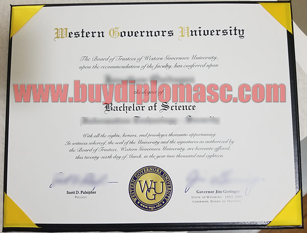 Fake WGU Degree Certificates