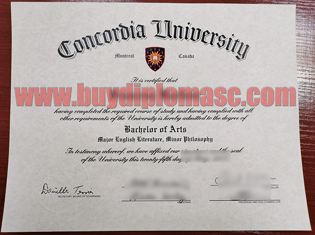 fake Concordia University degree