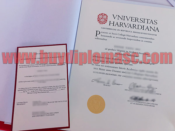 Fake Harvard University Certificate