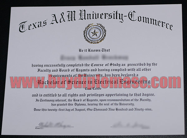 TAMUC fake degree certificate