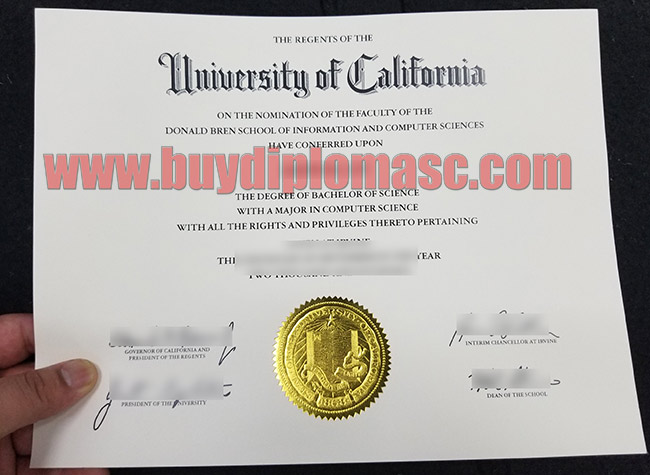 Fake UC Diploma Certificate