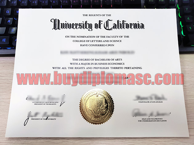 Fake UC Diploma Certificate