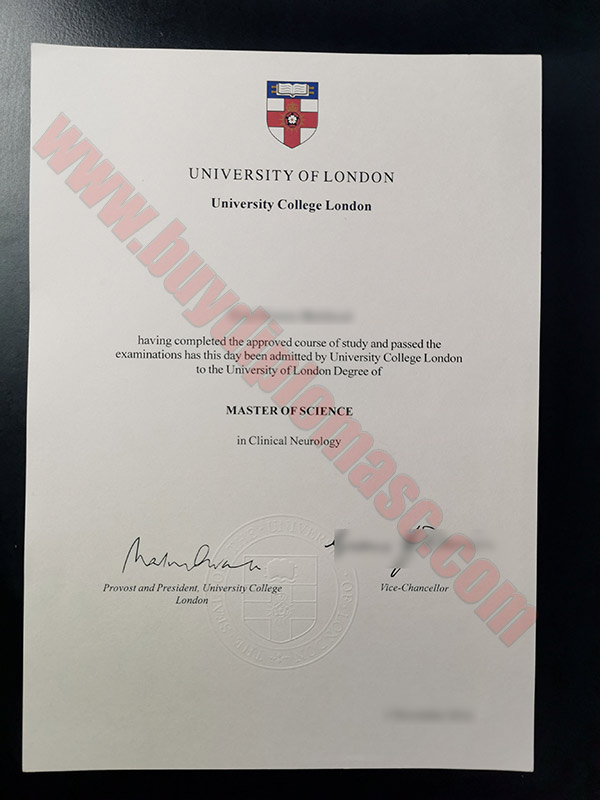 UCL Fake Degree Certificate 