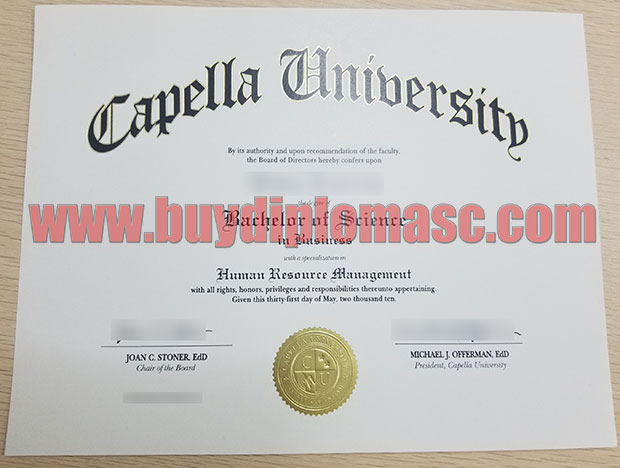 Fake Capella University Diploma Certifictaes