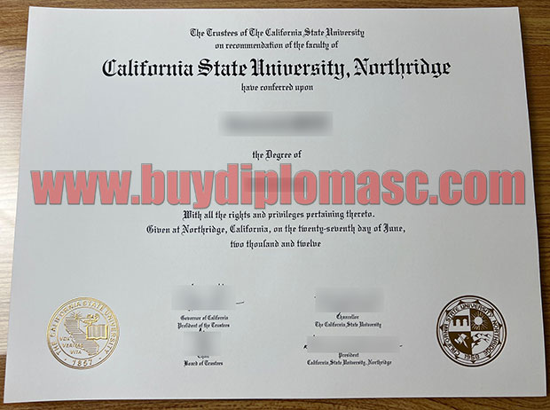 Fake CSUN Degree Certificate