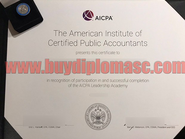 AICPA Fake Certificate