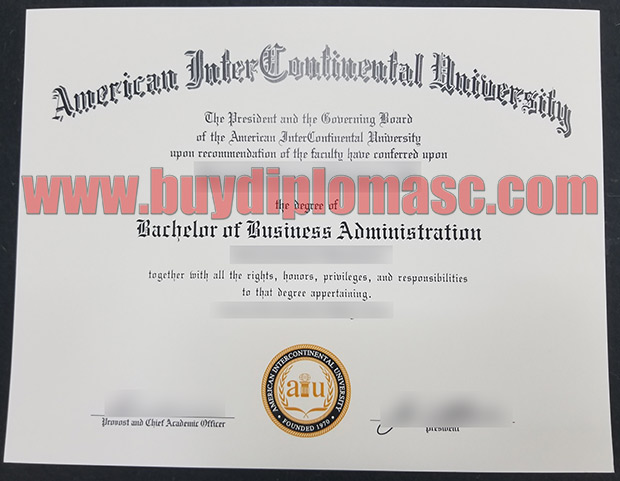 Fake AIU diploma Certificate