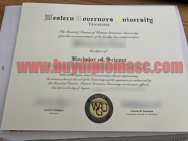 WGU Fake certificate