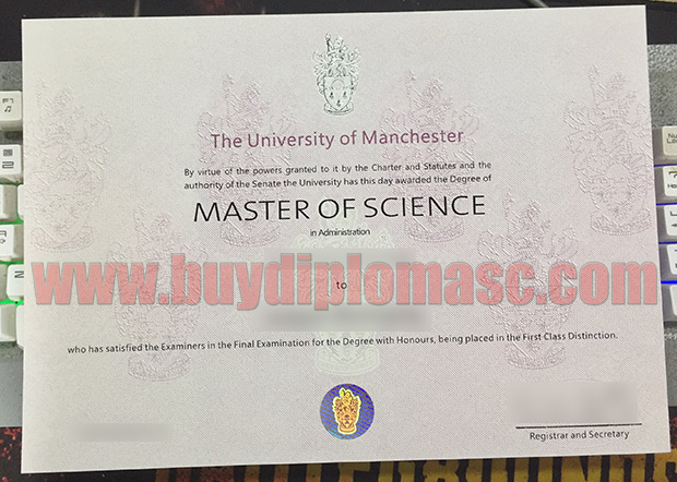 University of Manchester Fake certificate