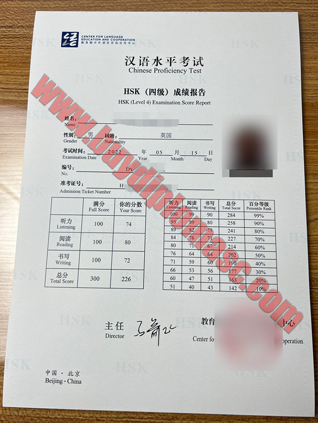 HSK Fake Certificates