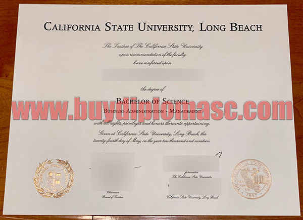 fake CSULB certificate