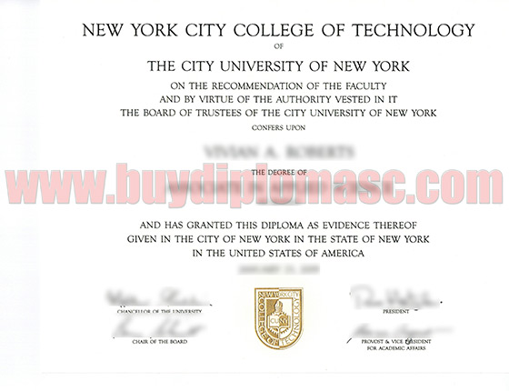 New York City College of Technology certificates