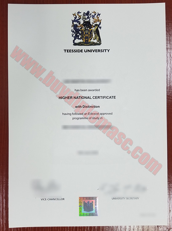 Teesside University degree Certificates