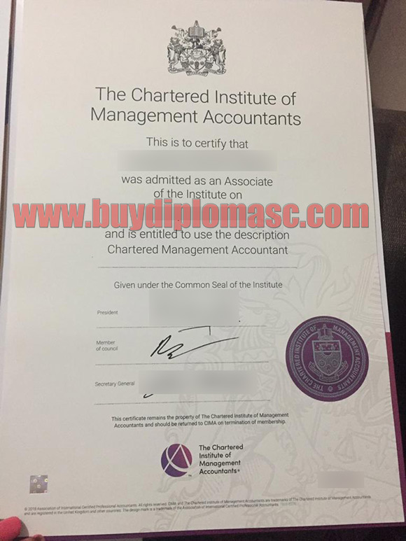 CIMA fake Certificates