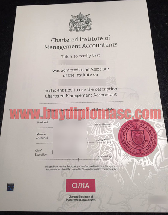 CIMA fake Certificates