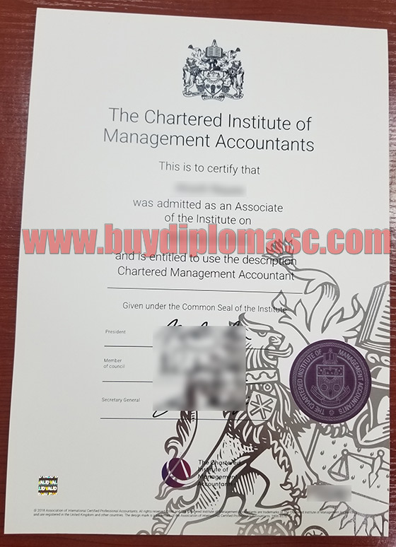 CIMA fake Certificate