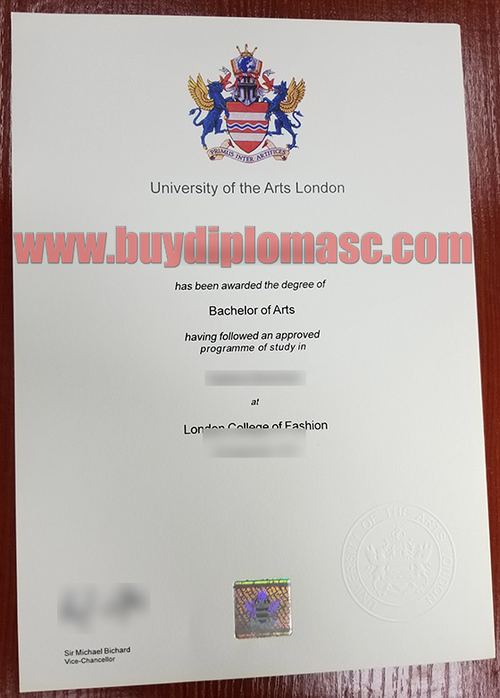 University of the Arts London fake certificate