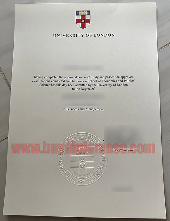 fake LSE degree certificate