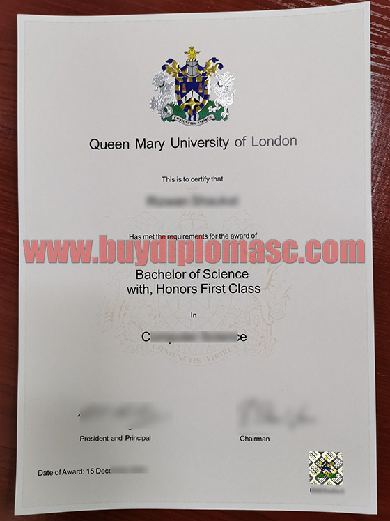 Fake Queen Mary University Certificates