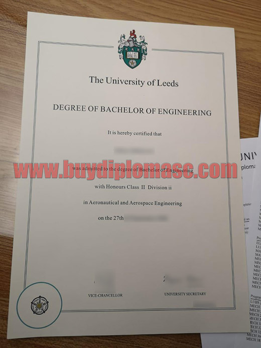 Fake University of Leeds certificates