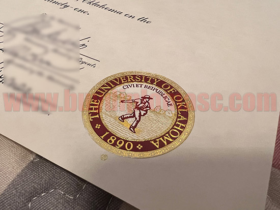 University of Oklahoma fake certificate