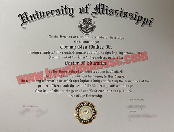University of Mississippi degree