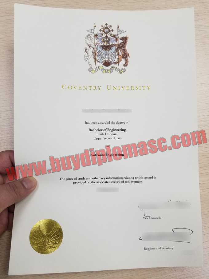 Coventry University Diploma sample
