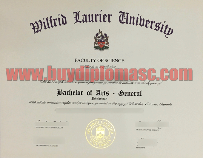 WLU degree certificate