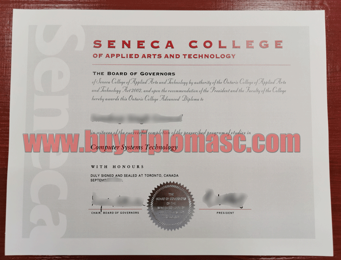 Seneca college degree diploma