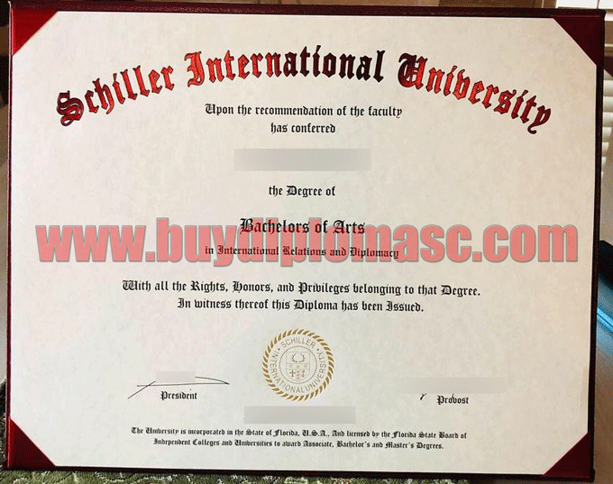 SIU Degree Certificate