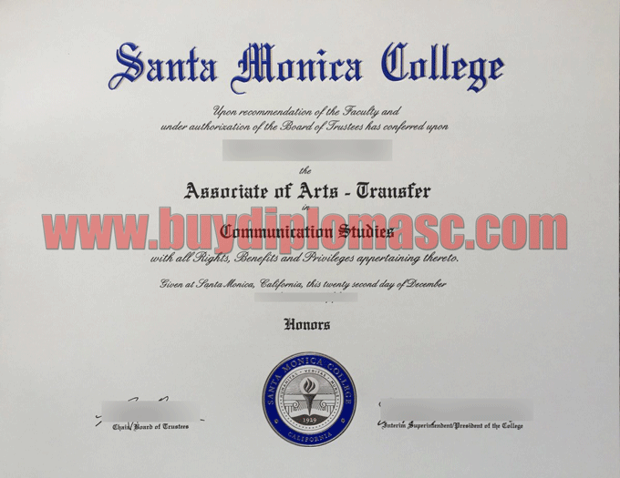 SMC degree certificate sample