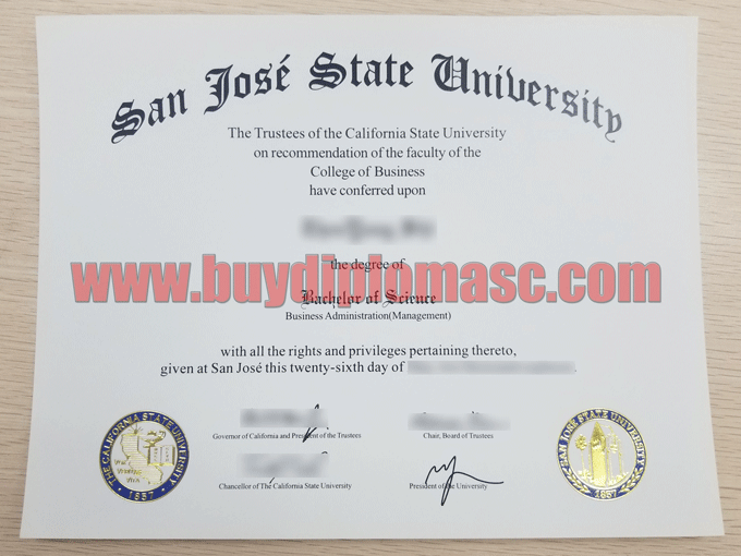 SJSU Fake Diploma Degree