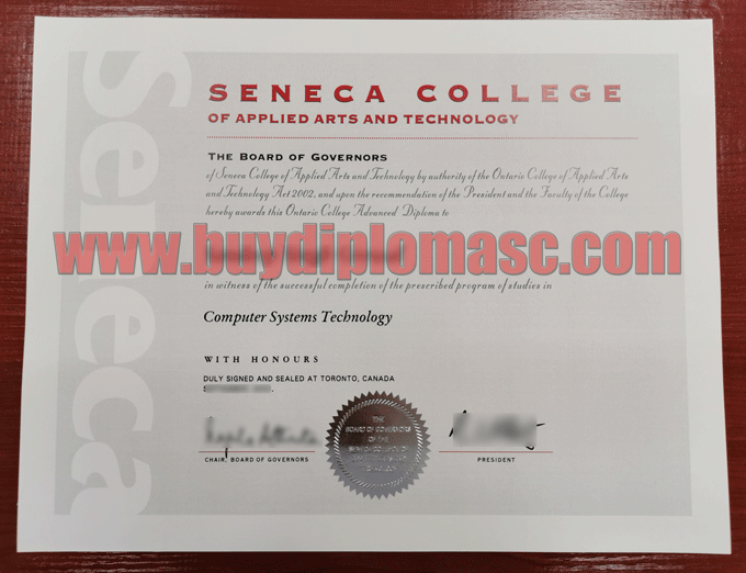 Seneca College Diploma Degree 