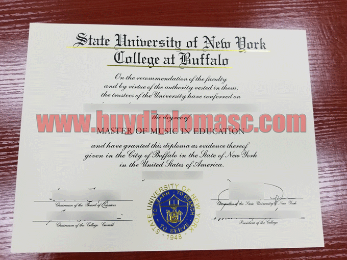 SUNY Degree certificate smaple